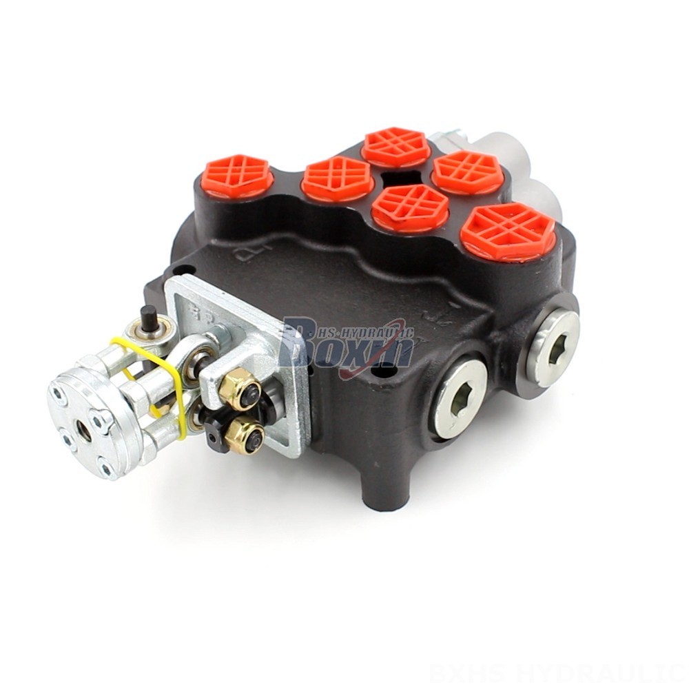 P80-G12-G34 Manual Joystick 2 Spool Monoblock Directional Valve Manufacturer main image